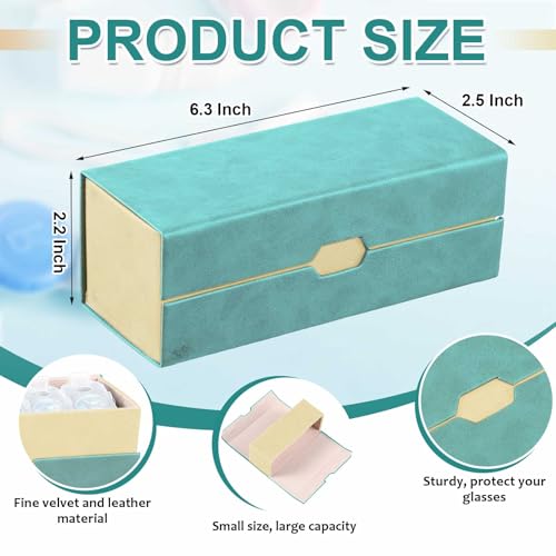 Flutesan 2 in 1 Daily Contact Lens and Glasses Organizer Case, Green - color: Green