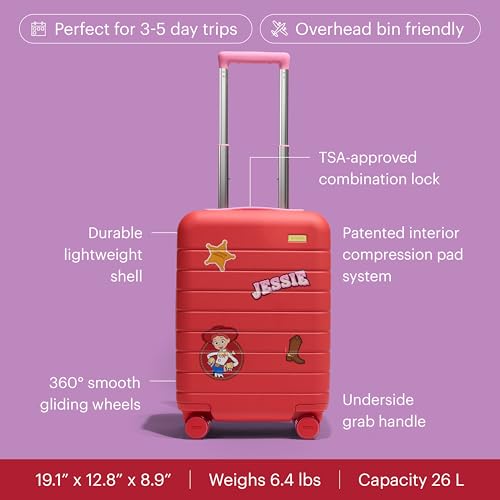 Away Toy Story 5 Kids Carry-On Luggage, 19-inch Lightweight Suitcase - color: Jessie Red