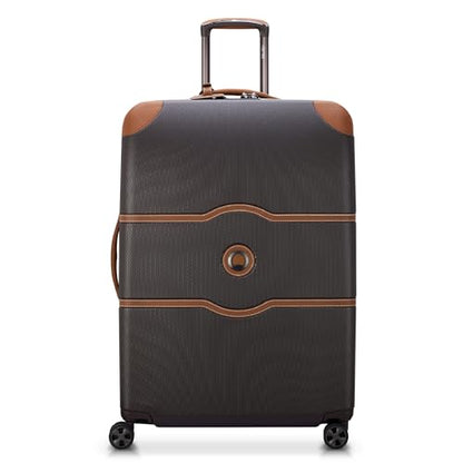 DELSEY PARIS Chatelet Air 2.0, 28 Inch Checked Luggage, Chocolate Brown - color: Chocolate Brown, size: Checked-Large 28 Inch