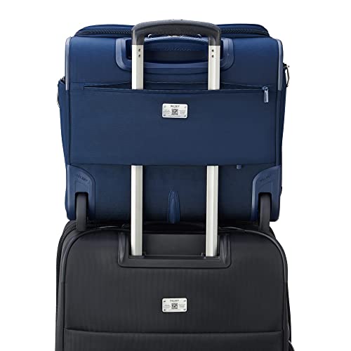 DELSEY PARIS Helium DLX, 16 Inch Carry-On Softside Luggage, Navy Blue - color: Navy Blue