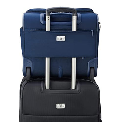 DELSEY PARIS Helium DLX, 16 Inch Carry-On Softside Luggage, Navy Blue - color: Navy Blue