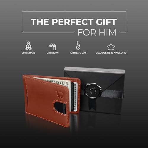 Kingly Cash Pocket Slim Wallet for Men, RFID Blocking, Terra Cotta - color: Terra Cotta