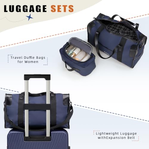 5 Piece Hardshell Luggage Set Spinner Wheels 20/24/28" Blue - color: PorscheBlue, size: 5 piece