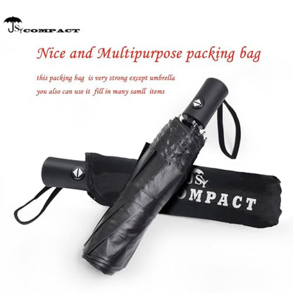 SY COMPACT Travel Umbrella - Windproof Automatic Compact Umbrellas for Rain - color: planet