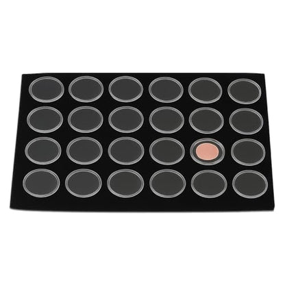 The Display Guys 2-Pack 24-Jar Jewelry Container Insert, Black - color: Black, size: Jars - 24