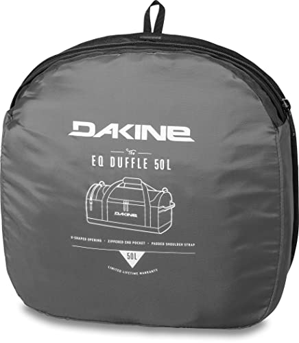 Dakine EQ Duffle Bag 50L, Gym & Travel Bag with Strap, Black - color: BLACK, size: 50L
