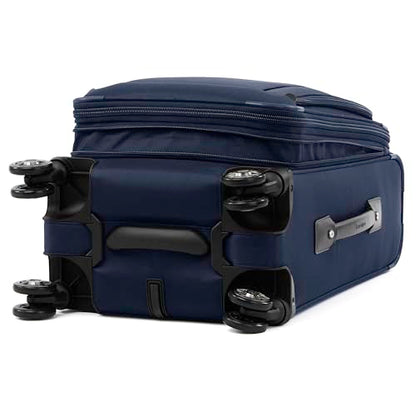 Travelpro Platinum Elite Softside Spinner Set, Dark Blue, 2-Piece (21/25) - color: Dark Blue, size: 2-Piece Set (21/25)