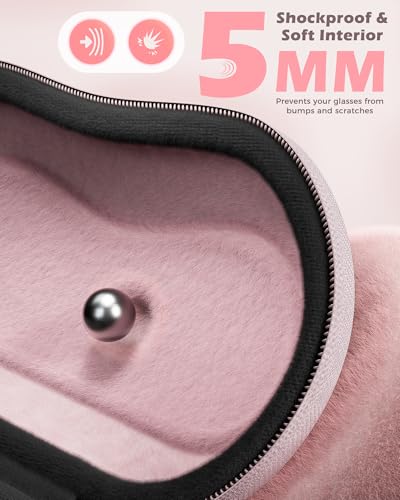 ProCase Sunglasses Case, Hard Shell Glasses Case for Men Women -Lightpink - color: Lightpink