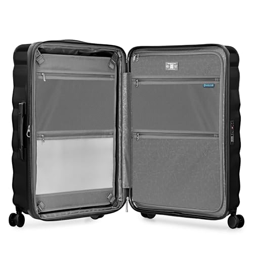 Traveler's Choice Edinburgh II Hardside Spinner Luggage, TSA Lock, Black, 2 Piece Set (21/29) - color: Black, size: 2 Piece Set (21/29)