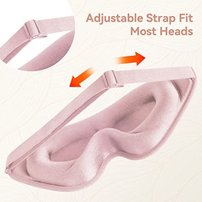 Sleep Mask for Lash Extensions, 3D Memory Foam (Pink, 1pcs) - color: Pink