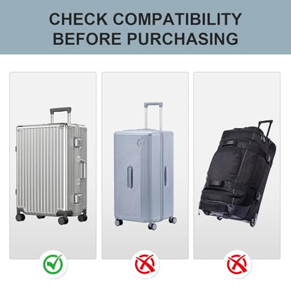 Krute 20-Inch Transparent PVC Suitcase Protector – Waterproof & Scratch-Resistant - color: C, size: 20IN