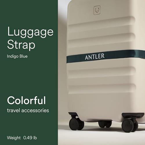 Antler Adjustable Hardside Luggage Strap, Indigo Blue, 67x1.4 - color: Indigo Blue