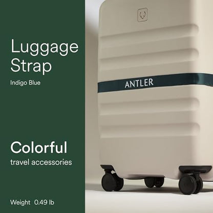 Antler Adjustable Hardside Luggage Strap, Indigo Blue, 67x1.4 - color: Indigo Blue