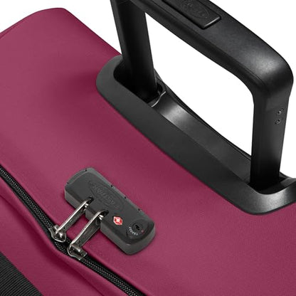 EASTPAK 78L Tranverz M – Medium Softside Checked Luggage, Wine Burgundy - color: Wine Burgundy, size: 78 Liter Checked Bag