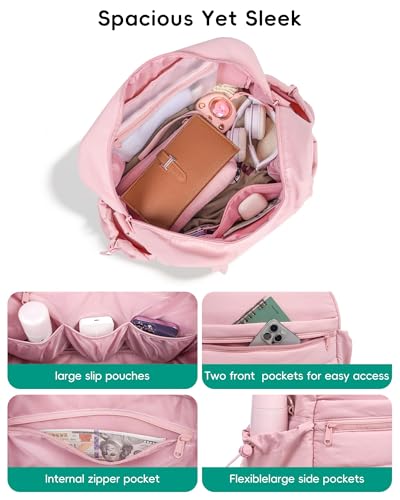 Urbanstand Travel Duffle Bag, Puffer Weekender Carry on Bag for Women - color: Pink