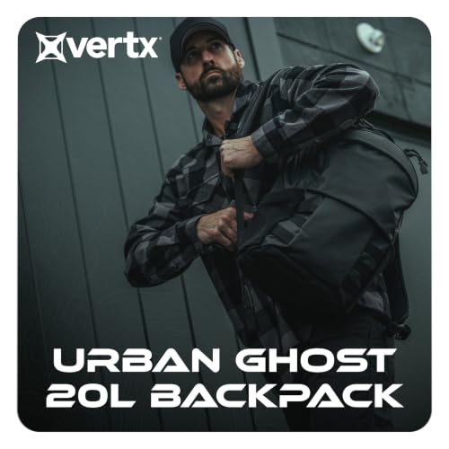 Vertx Urban Ghost Tactical Backpack (20L) – Durable Ripstop CCW Carry Pack with Rapid Access Tab, Lockable Zippers, It's Black - One Size - color: It's Black - 20l, style: Urban Ghost Pack 20l