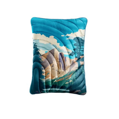 Camping Pillow Compressible Travel Pillow Lightweight Camp Pillow - color: Cliffs, size: Large(15.7''X19.6'')