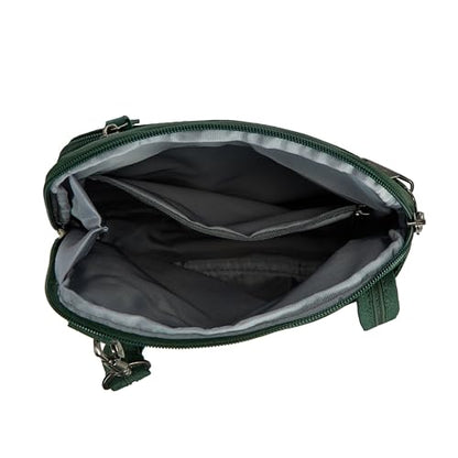 Travelon Anti-Theft Metro Small Crossbody - color: Forest Heather