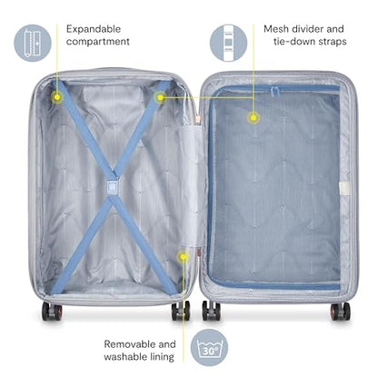 DELSEY PARIS Cruise 3.0, 3-Piece Set (20/24/28 Inch) Luggage, Graphite - color: Graphite, size: 3-Piece Set (20/24/28)