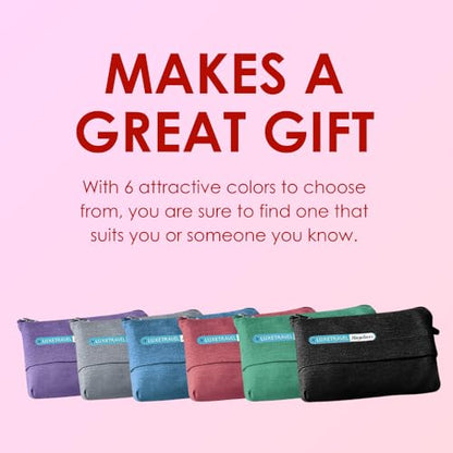 SAGEFINDS Airplane Travel Blanket | Compact Throw Blanket for Camping and Hiking | Converts into a Pillow | Travel Gift | Soft Jersey Knit | Fits in Backpack | Attaches to Luggage | Travel Essential - color: Purple