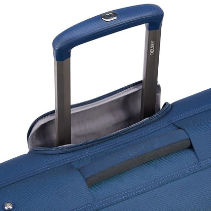 DELSEY PARIS Helium DLX Rolling Garment Bag with Spinner Wheels, Navy Blue - color: Navy Blue
