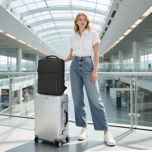 20L Backpack for 15.6 Inch Laptop for Men and Women Black - color: Black