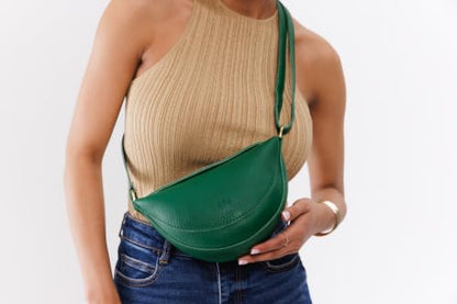 Portland Leather Goods Koala Sling Bag - Adjustable Full-Grain Leather - color: Bacalar, size: Medium