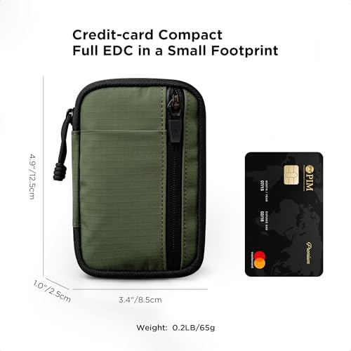 ALPAKA HUB Pouch V2 Tool Pouch Green Axoflux 210D Ripstop Nylon - color: Green Slim-Axoflux 210D