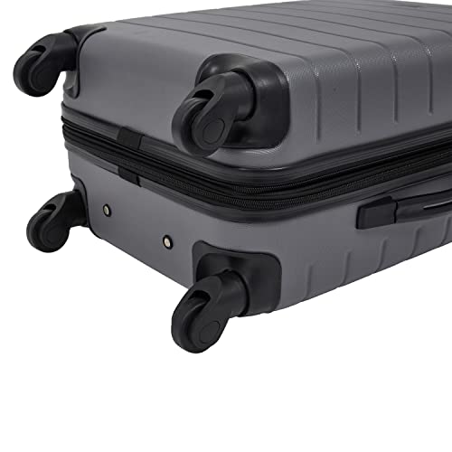 Wrangler Smart Spinner Hardside Luggage, 3 Piece Set, Quiet Shade - color: Quiet Shade, size: 3 Piece Set