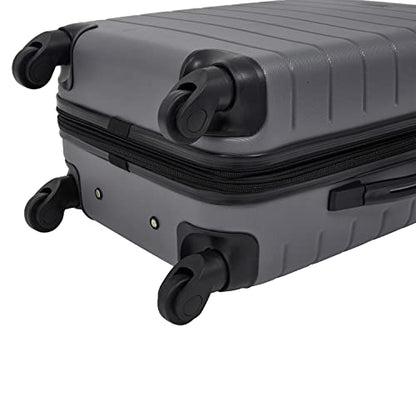 Wrangler Smart Spinner Hardside Luggage, 3 Piece Set, Quiet Shade - color: Quiet Shade, size: 3 Piece Set