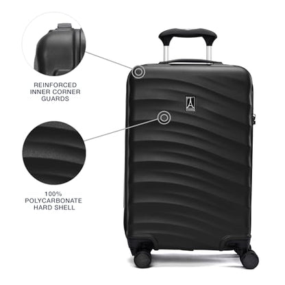 Travelpro Maxlite Air V2 Hardside Expandable Carry-On, Black, 20-Inch - color: Black, size: Carry On 20 Inch