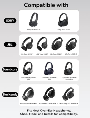 MAS CARNEY Over Ear Headphones Case for Sony, JBL, Anker, KVIDIO and School - color: Purple, style: Over-Ear Headset Case