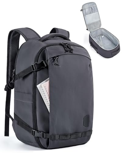 BAGSMART Travel Backpack for Women, 15.6 Inch Carry On Bag, Charcoal - color: Charcoal, size: 15.6 Inch