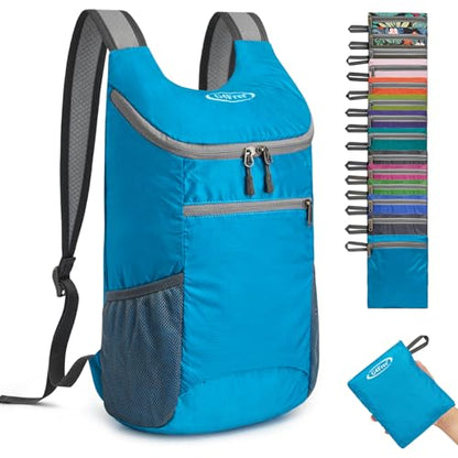 G4Free 10L Lightweight Packable Hiking Backpack, Nylon Daypack Daily Travel - color: Blue, size: Small
