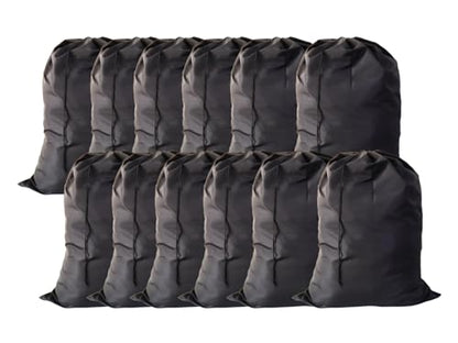 Extra Large Laundry Bag 30"x40" 24 Pack Black - color: Black, size: 12 Bags (Pack of 2)