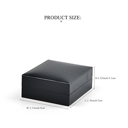 Oirlv Black Necklace/Pendant Box, Jewelry Display Case for Anniversary - color: Pendant box