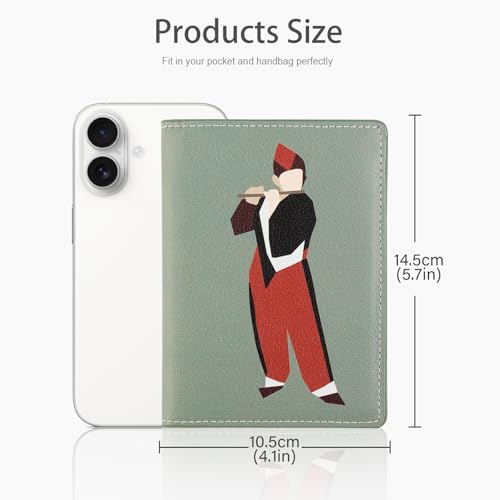 Lychii RFID-blocking Passport Holder Cover, Slim PU Leather Passport Wallet - color: Green/khaki