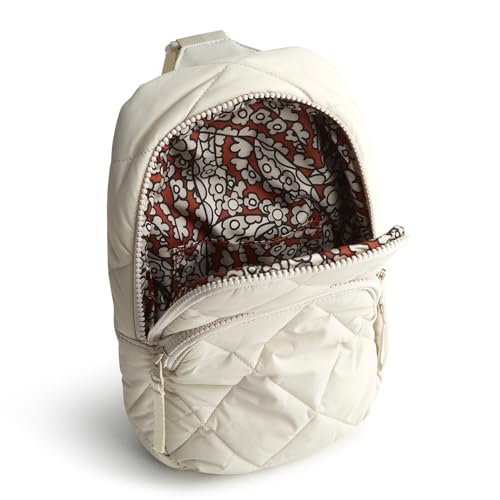 Vera Bradley Women's Featherweight Lorman Sling Backpack, Pumice Stone, One Size - color: Pumice Stone