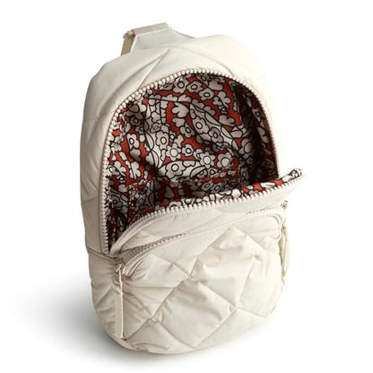 Vera Bradley Women's Featherweight Lorman Sling Backpack, Pumice Stone, One Size - color: Pumice Stone