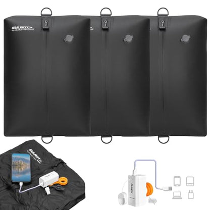 EULANT Travel Vacuum Bags,IPX8 Waterproof Vacuum Compression Bag - color: Black, size: 3 Pack