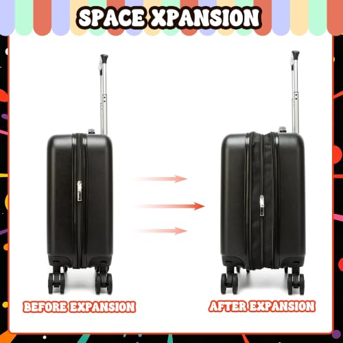 Kids Luggage Set for Boys Carry On Suitcase with Spinner Wheels Hardside Toddler Rolling Luggage for Travel, School, Airline Approved, Rugby Pattern - color: Rugby