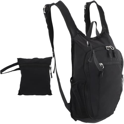Lightweight Packable Hiking Backpack, 10L Travel Daypack with Water Bottle Holder, Polyester Foldable Shoulder Bag for Outdoor Camping, Hiking and Daily Use
