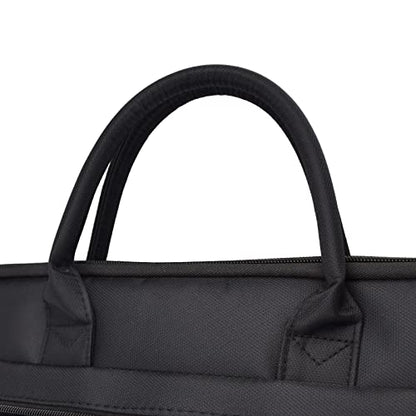 Waterproof Oxford Handle Document Bag Briefcase for Men File Tote Bag for Carrying Paper Files Black
