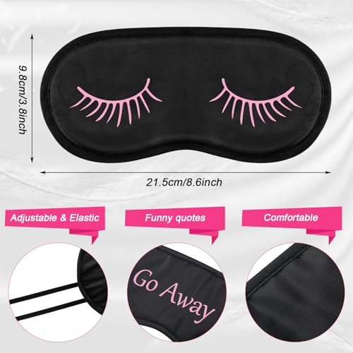 Eurzom 40 Pcs Funny Sleep Mask Bulk Soft Blackout Adjustable, Mixed Colors - color: Mixed Colors