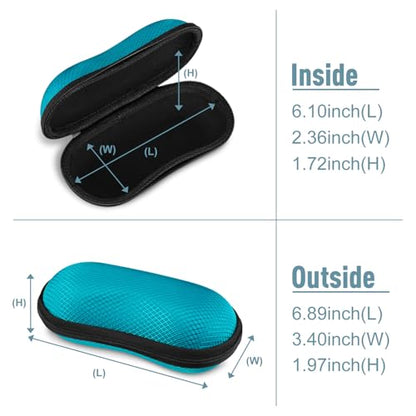FINTIE Sunglasses Case, Hard EVA Shell Shockproof Sport Glasses Case - color: Legacy Teal