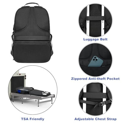 Z-MGKISS Extra Large Backpack for Men,Gaming Travel Bag Fit 18.4-19" Laptop - color: Blue, size: 18.4 Inch (22''x15''x12'')