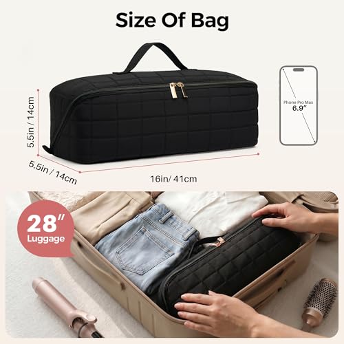 Hair Tool Organizer for Dyson Airwrap and Shark, Black - color: Black