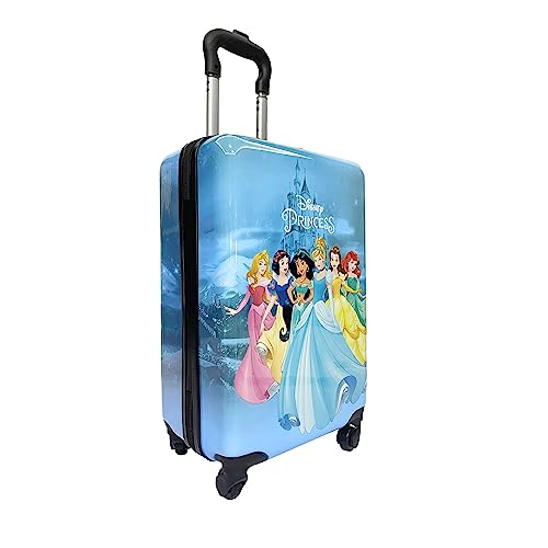 Fast Forward 20 Inches Luggage For Kids - Hard Sided Tween Travel Trolley kid suitcase for girls With Wheels, Disney Princess - style: Disney Princess 2