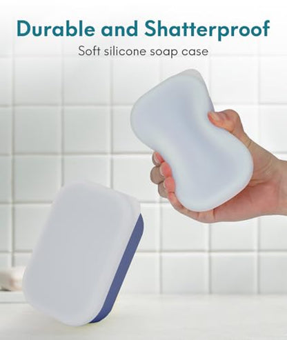 Quatish Large Leakproof Travel Soap Case, Solid Shampoo Bar Holder, Blue - color: Blue, size: Large