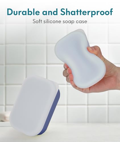 Quatish Compact Leakproof Travel Soap Case, Bar Soap Holder Travel, Blue - color: Blue, size: Regular